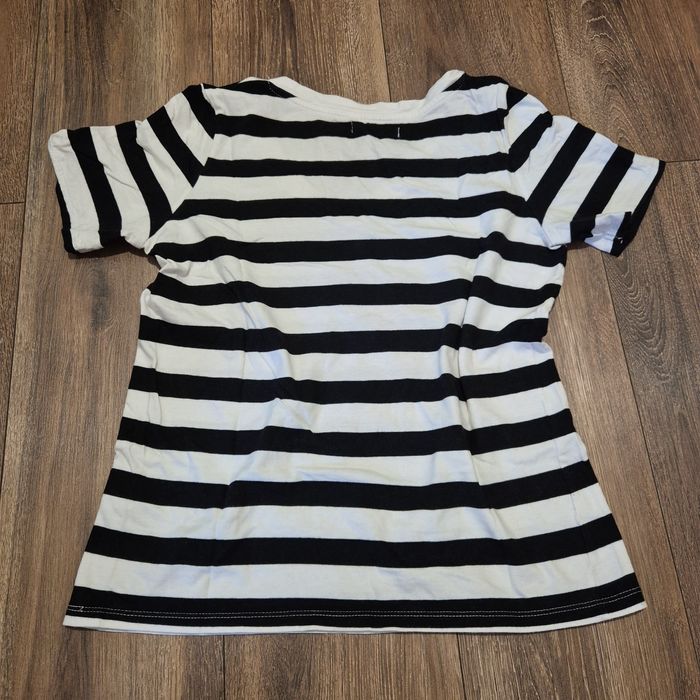 Koszulka w paski czarno białe krótki rękaw rozmiar M