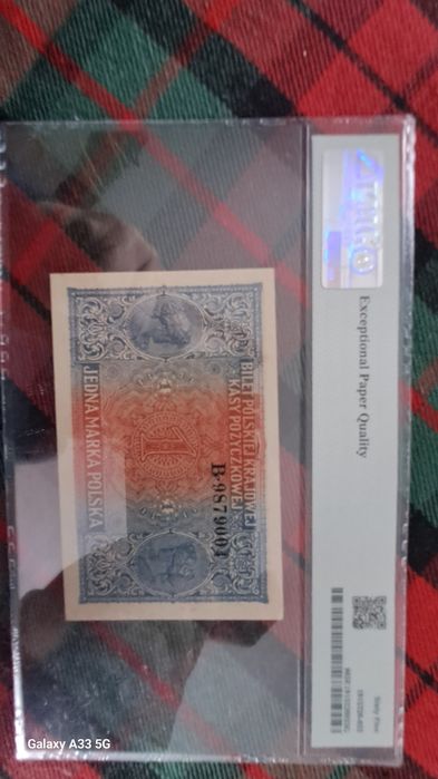 Zestaw 3 banknotów.Wysokie noty.1/2 marki.1 marka.2 marki.PMG