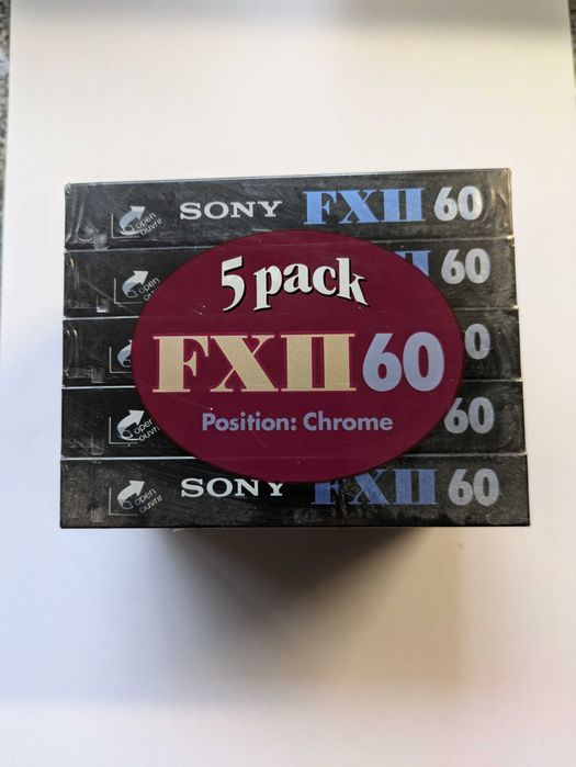 Sony FX II 60 + HF 60 – Lote de Cassetes Seladas Vintage (NOS)