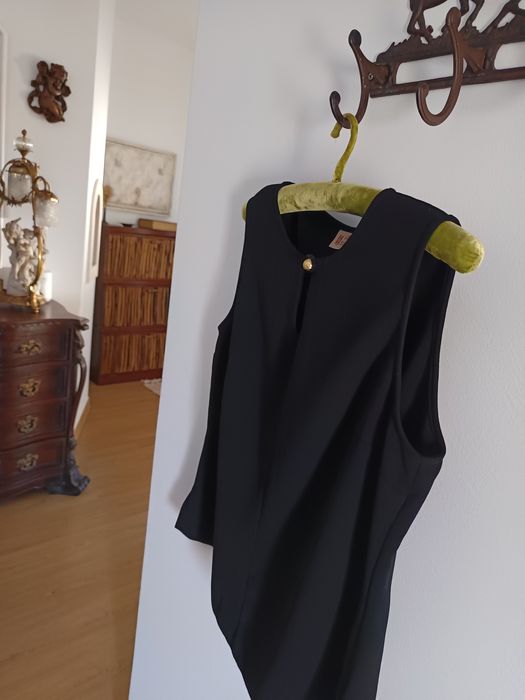 Blusa preta cerimónia "Pilar Rueda"