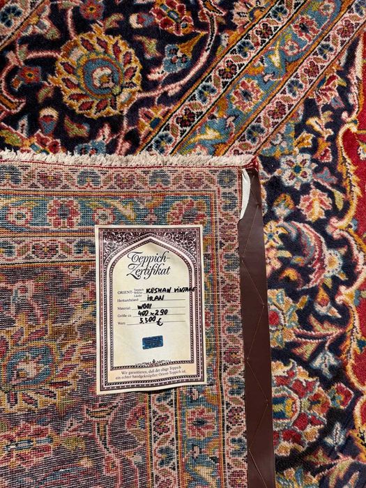 Nowy Dywan Vintage Kaszmirowy Perski Iran Keshan 400x290 NAJTANIEJ W PL