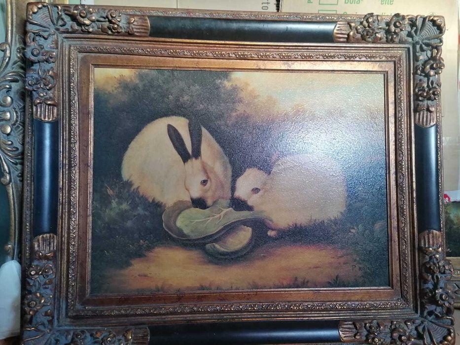 Quadro em óleo sobre tela - Origem USA