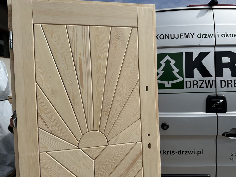 Drzwi wejściowe zewnętrzne Góralskie GRUBE 7,5 cm CAŁA POLSKA