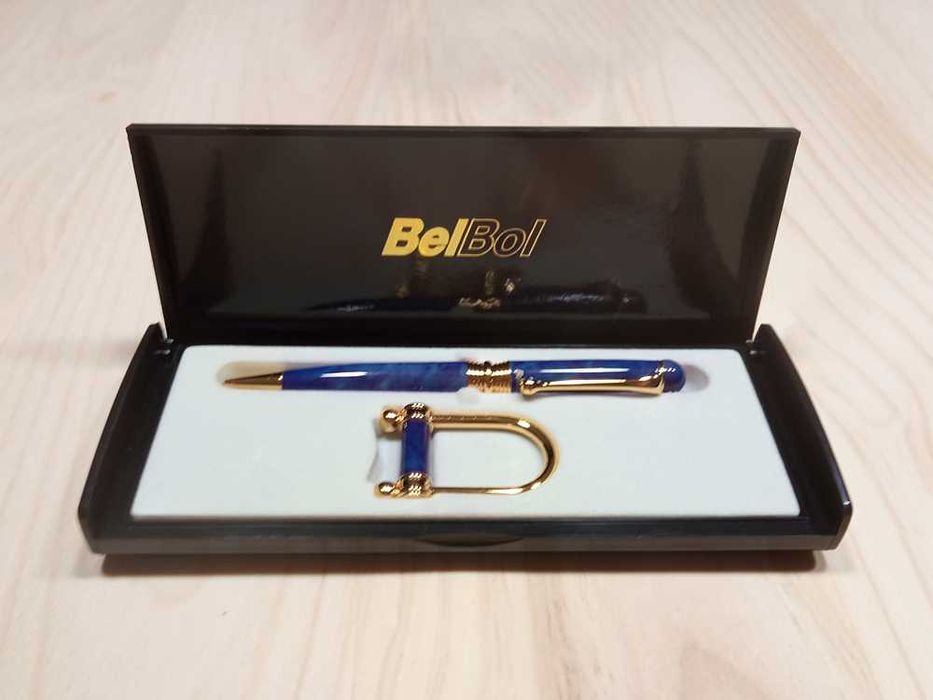 Caneta BelBol Artic Azul + Porta-Chaves - Edição Limitada