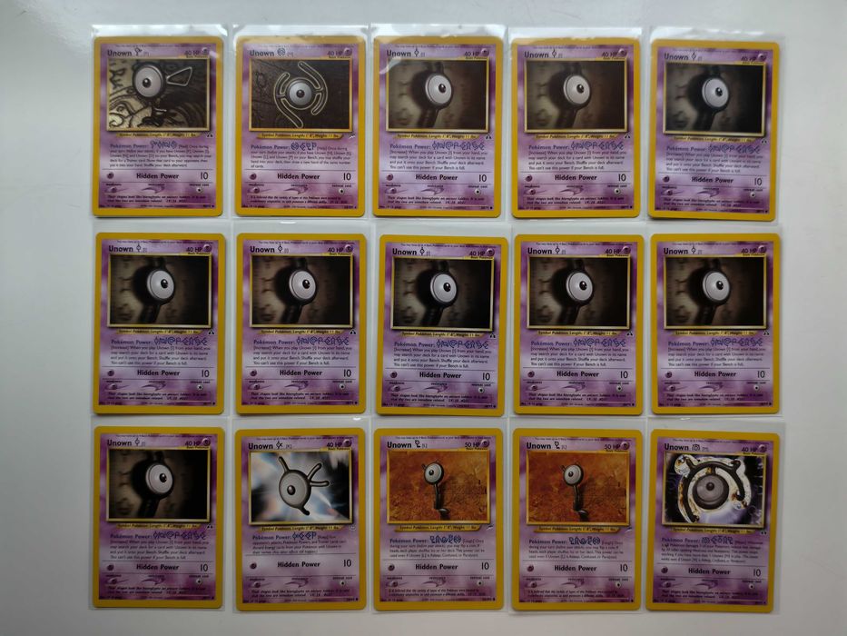 Pokemon TCG - Zestaw kart UNOWN