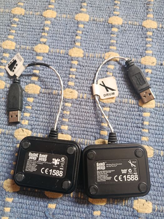 Pack Band Hero / Guitar Hero PS3 + PC (Bateria, Guitarra, Dongles, Microfone e Jogos)