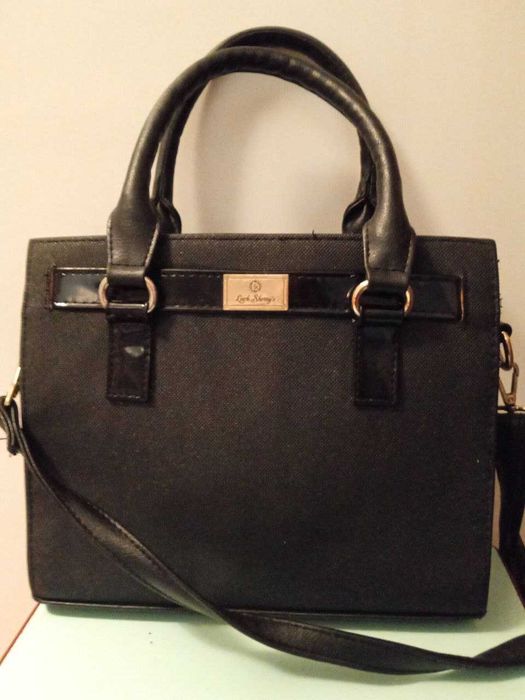 Сумка шкiряна  чорного кольору luck sherrys