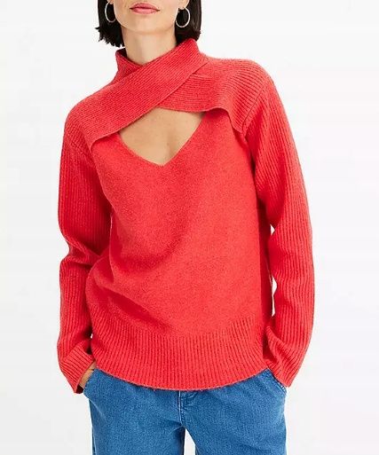 B.P.C czerwony sweter modny r.48/50