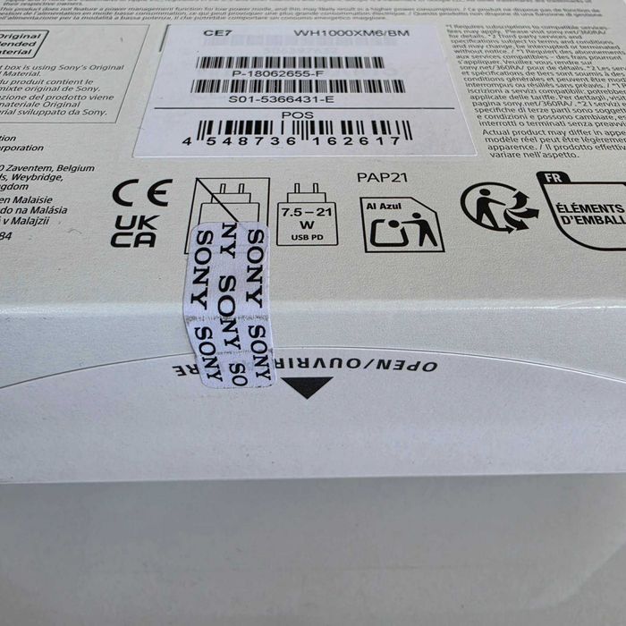 Nowe słuchawki Sony WH-1000XM6 czarne