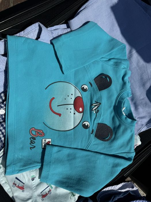 Bluza z „misiem”r.68 długi rękaw Mrofi