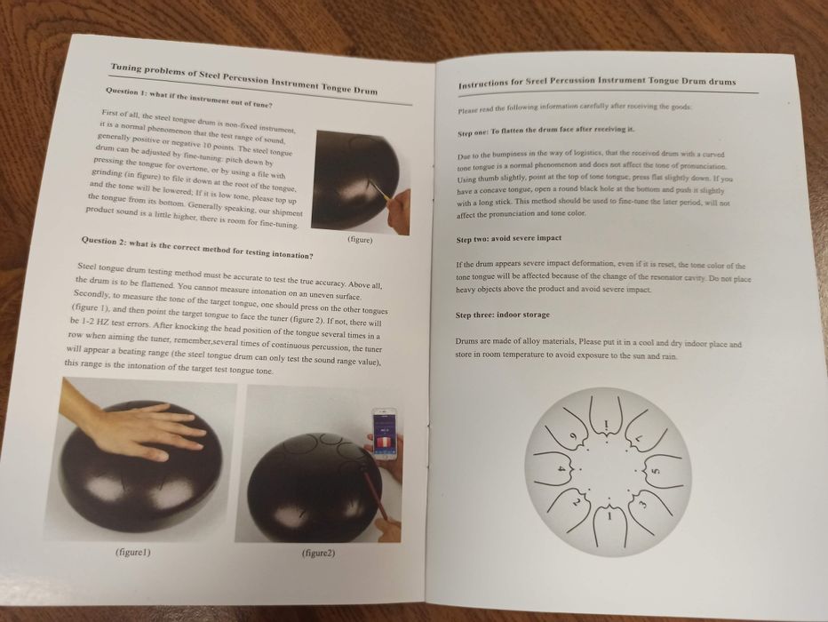 Steel tongue instrumento musical percussão