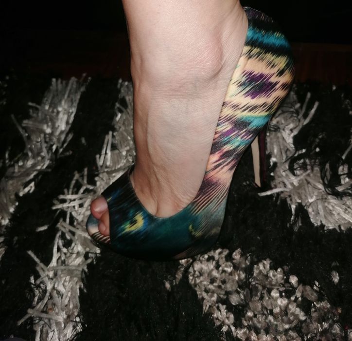 Sapatos estampados Aldo novos n35