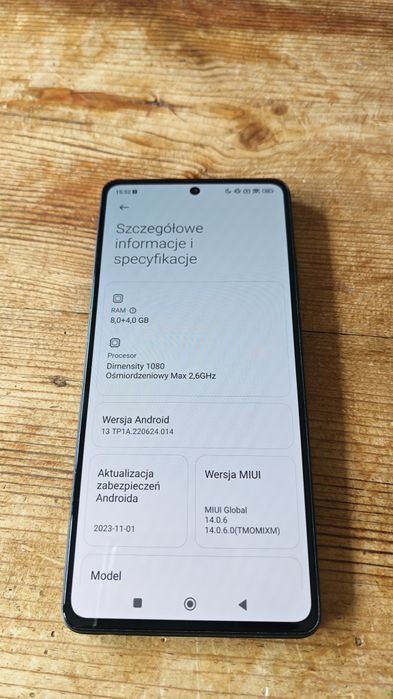 Xiaomi Redmi Note 12 Pro 5G (8/256gb) + ORYGINALNA ŁADOWARKA 67W