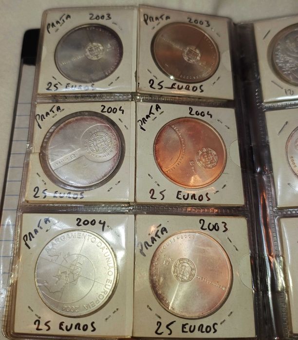 Moedas de Euro Prata