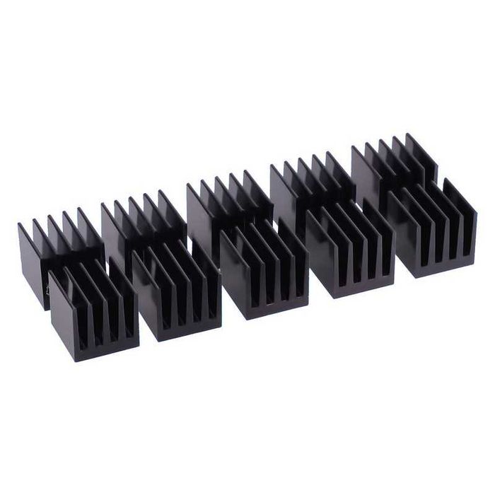 Набор радиаторов Alphacool GPU RAM Aluminum Heatsinks 15 x 15mm Black
