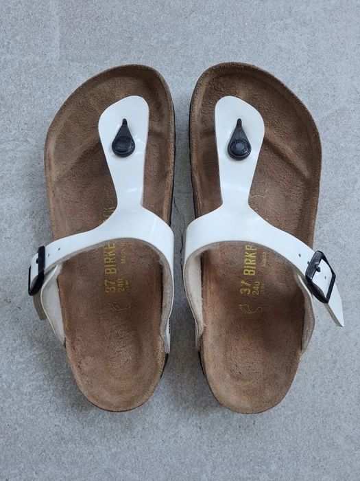 Klapki Birkenstock rozm. 37 skórzane