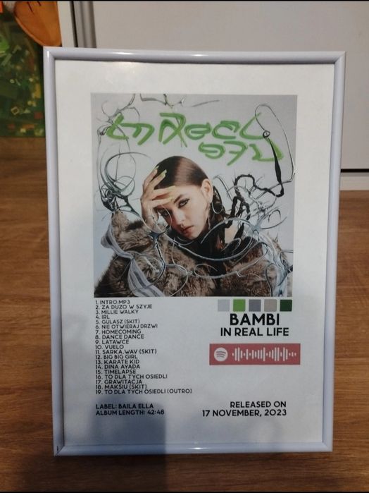 Zestaw plakatów (Bambi, Bardal, Quebonafide) Polski rap 2026 (Razem lub osobno)