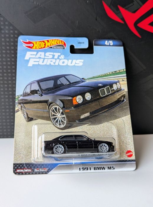 1991 Бмв Е34 Хот Вілс Модель Машинка BMW M5 Hot Wheels 1:64 Чорна
