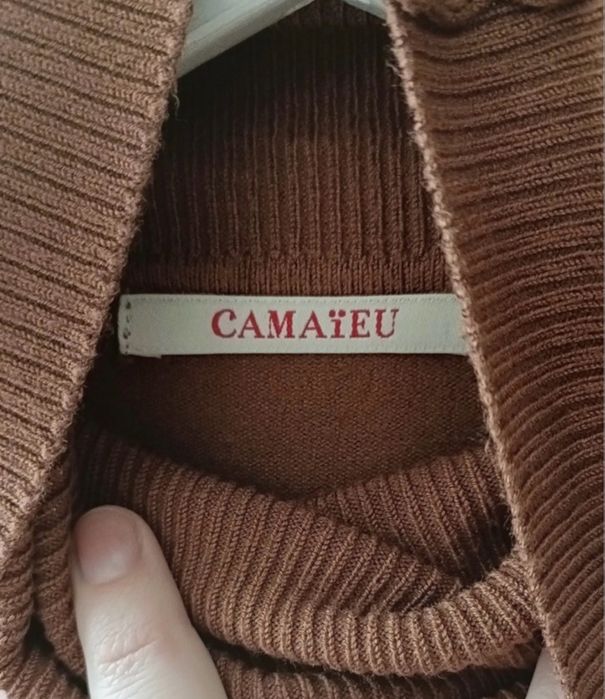 Półgolf brązowy, marki Camayeu