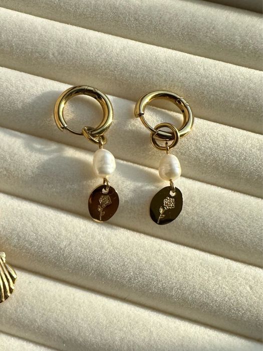 Біжутерія, сережки, підвіска, натуральні перлини