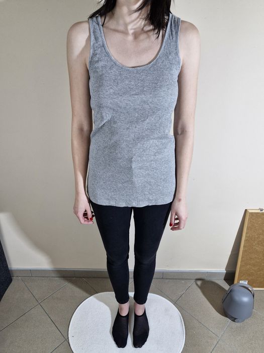 Reserved Basic Szara Podkoszulka Damska Nowa Bawełniana Rozmiar XL