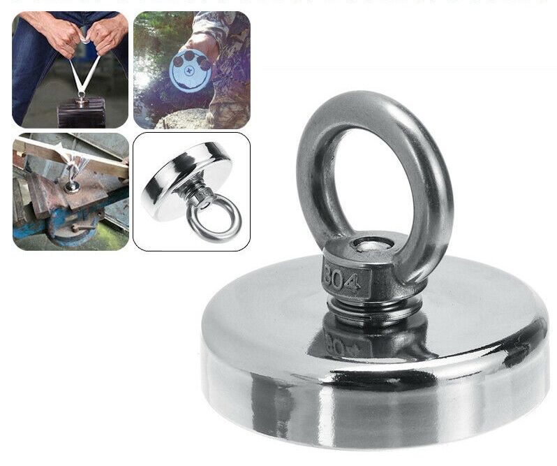 75mm Gancho neodymium pesca magnetica Iman neodímio caça tesouro