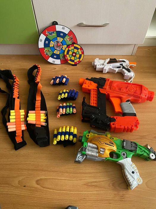 Бластери Nerf Zombie, Dinobots, патрони, ремені, мішені