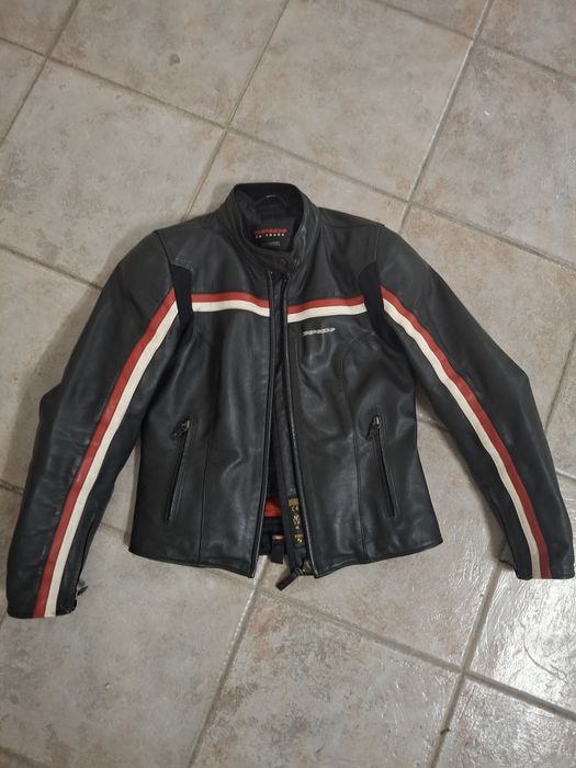 Casaco de mota em pele t. 42 Ixon como novo