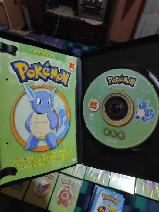 DVD Pokémon - Temporada 1, 2, 3 [Coleção completa]