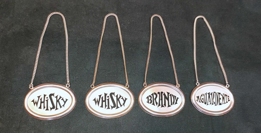 Placas Para Garrafas Prata