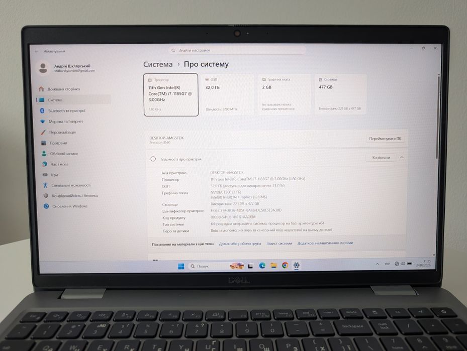 Ноутбук Dell pricesion 3560