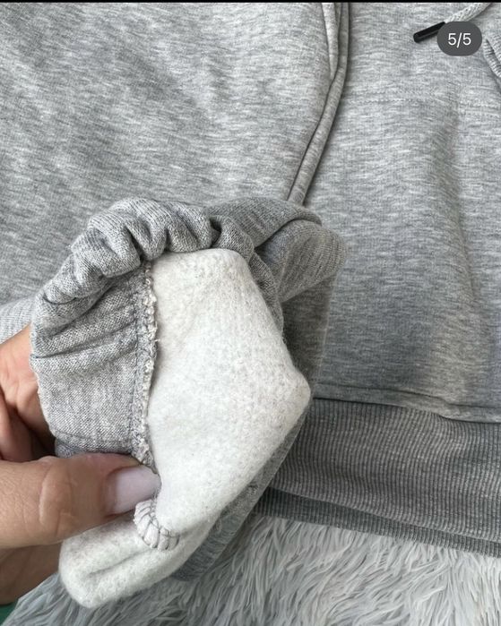 Сірий спортивний костюм люкс якості