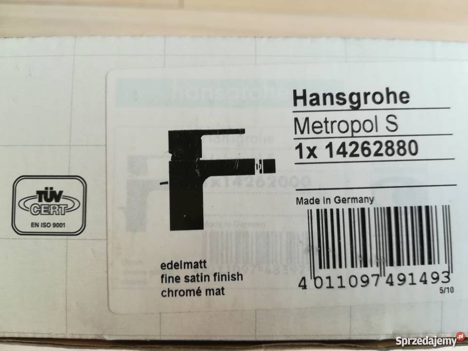 Hansgrohe Metropol s bateria bidetowa wężyki PEX