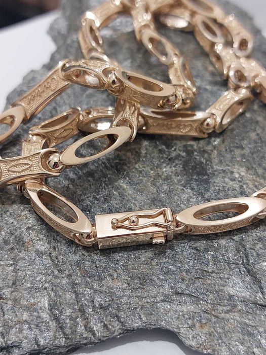 Złoty Łańcuch splot  Cartier 62 cm Nowy 585