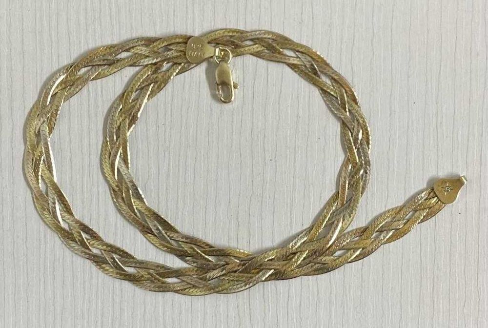 Вінтажний срібний ланцюжок (коса)