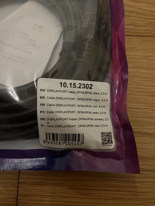 Cabo nano novo de 2 metros