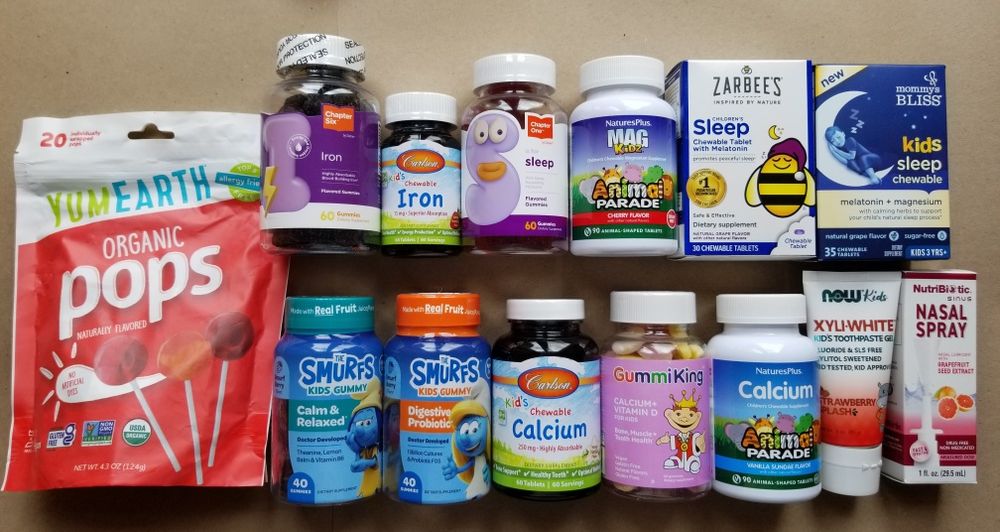 Для дітей!Вітамін д3,С.Кальцій•Омега•Магній,Залізо, цинк,самбукол