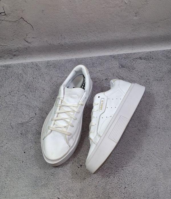 Кроссовки Adidas Sleek Super W кожаные спортивные женские Stan Smith