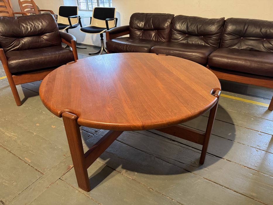 Duży tekowy stolik kawowy marki Niels Bach lata70.Dania.Vintage,design