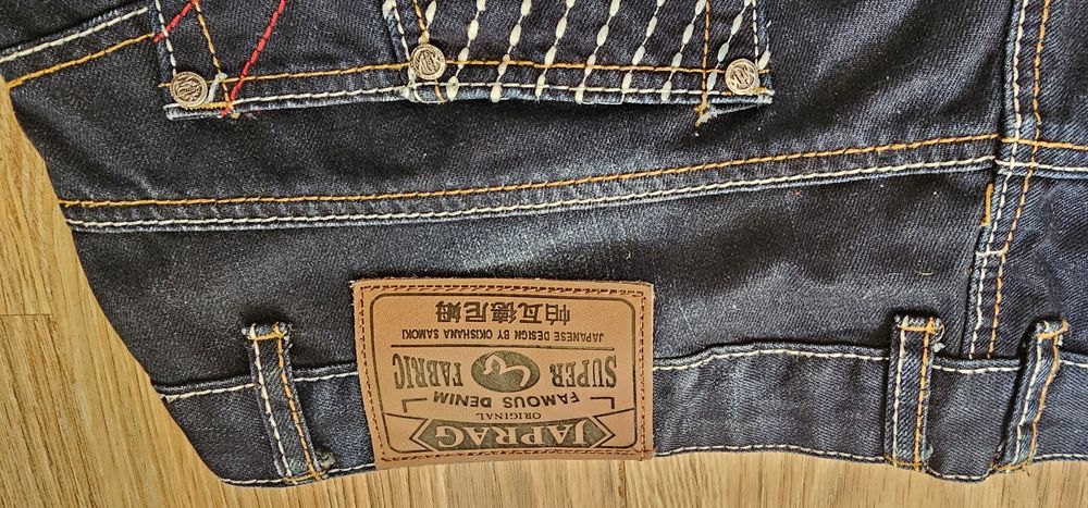 JAPRAG JP 3074 spodnie japońskie dżinsowe rozmiar 38 wymiary na zdjęci