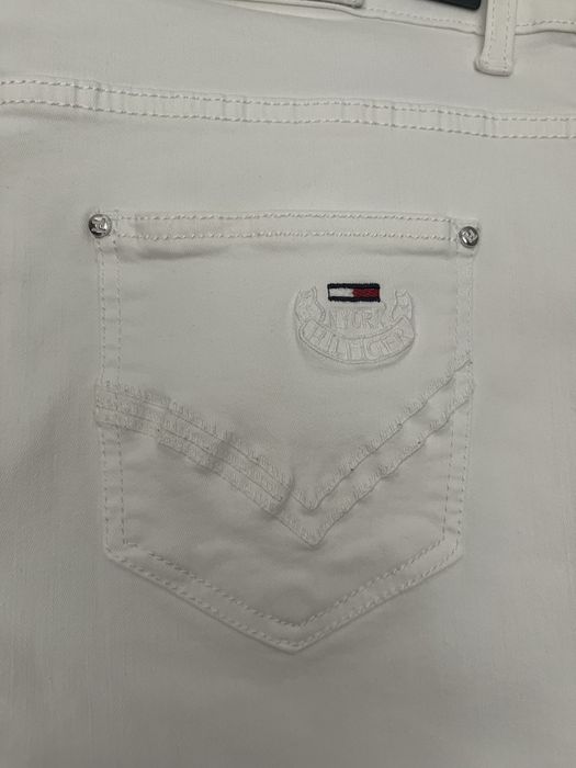 Damskie białe spodnie 3/4 Tommy Hilfiger