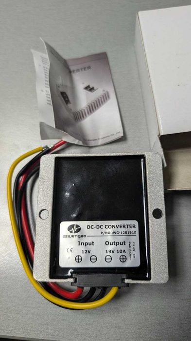 DC/DC перетворювач 12V в 19V 10A (190W) (WG-12S1910)