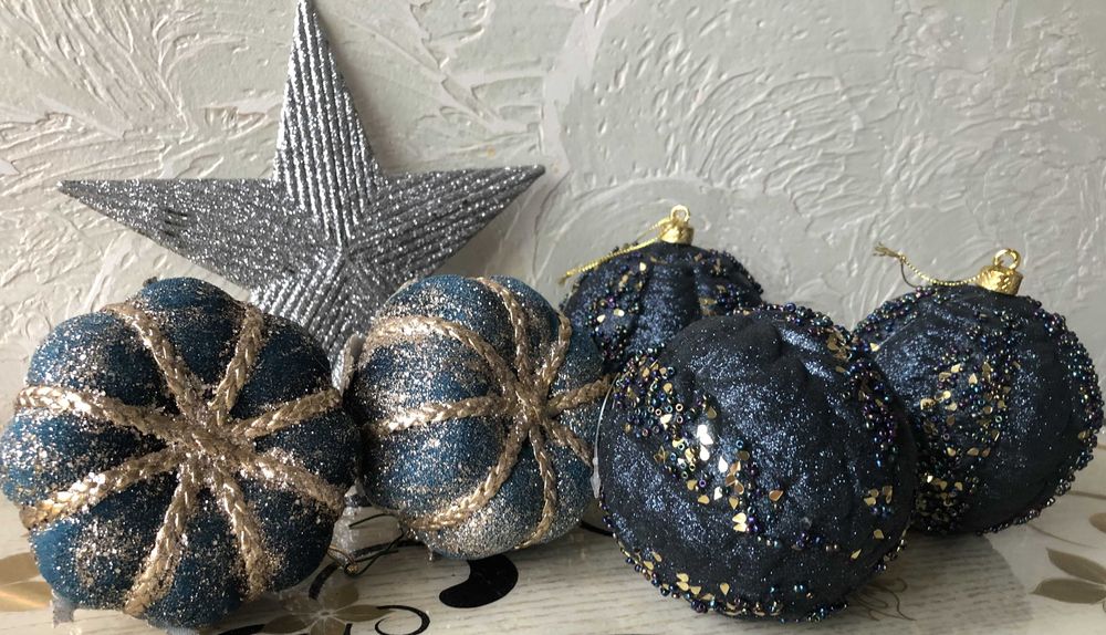 Новогодние елочные игрушки (ручная работа).