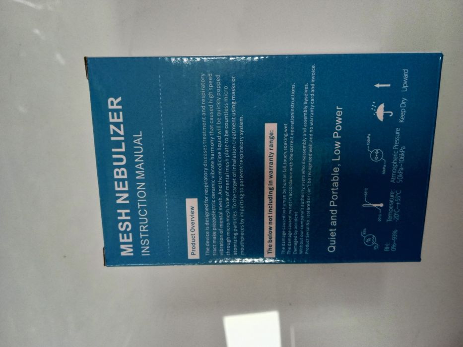 Nebulizator siateczkowy inhalator przenośny cichy na baterie dla dzieci