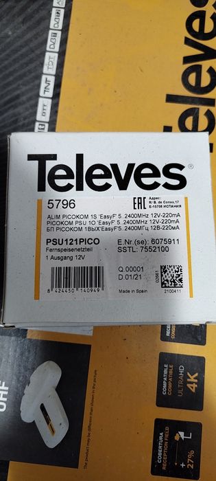 Televes zasilacz 12v antenowy 5796
