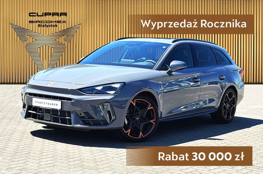 Cupra Leon Sportstourer 1.5 150KM mhev DSG , Rabat ponad 33 450zł, bogaty, dostępny "od ręki"