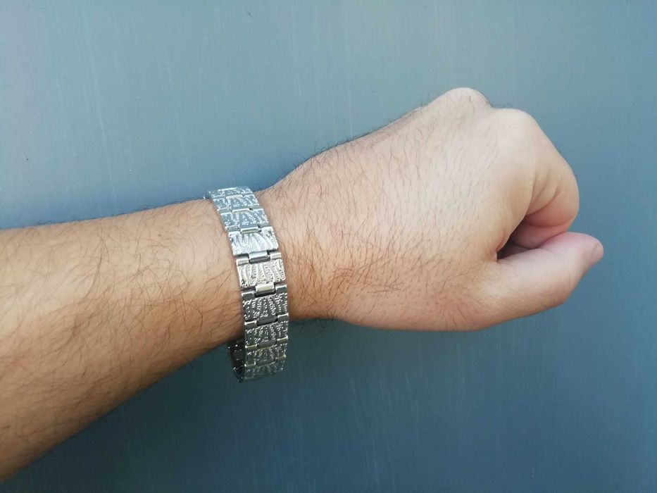 Pulseira Equilíbrio, Bio-Saúde (Nova) Prateada