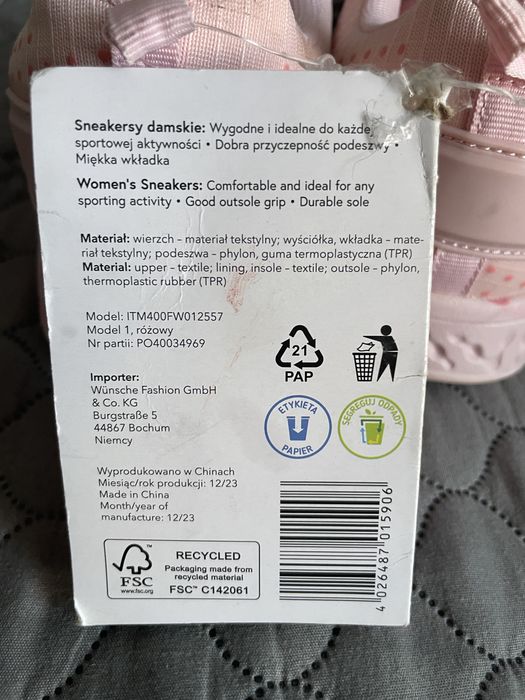 Sneakersy damskie nowe Clevé