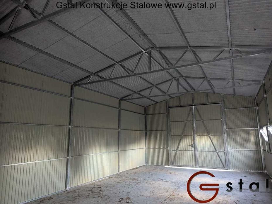 hala wiata garaż 12x6x3,5 antracyt 7016