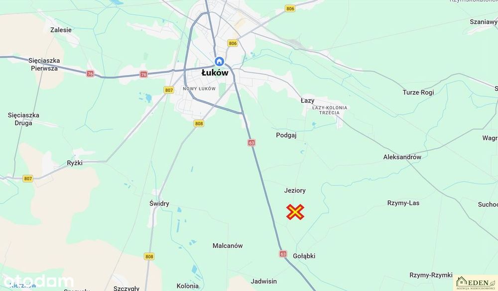 Sprzedam nieruchomość w Jeziorach  pod mieszkanie i firmę.